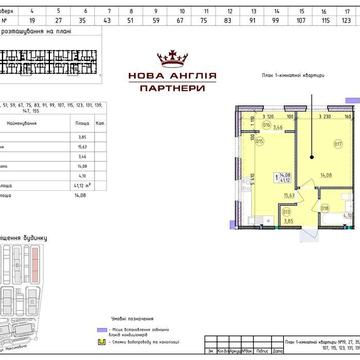 1к квартира - буд. Ньюкасл в ЖК Нова Англія, Новая Англия, Без % ЖК Нова Англія