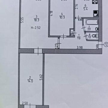 Продам 3-х кімнатну квартиру в Ізюмі.