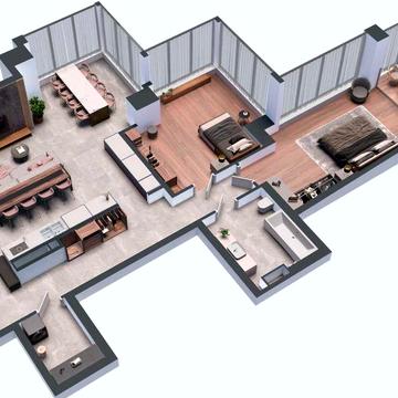 Продаж квартири 122,8м2, від забудовника, без %, А136 Highlight Tower ЖК А136 Highlight Tower