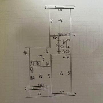 Двохкімнатна квартира 1поверх
