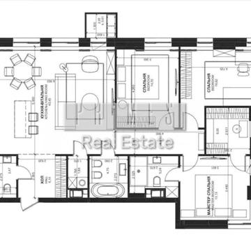 Продаж 4к квартири, ЖК TRIIINITY, буд. №1, вул. Василя Тютюнника, 39/2 ЖК TRIIINITY