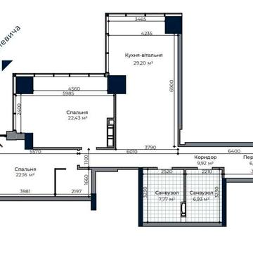 Продаж квартири 114,8 м2 в А136 Highlight Tower, без комісії, від забудовника, Антоновича 136-138 ЖК А136 Highlight Tower