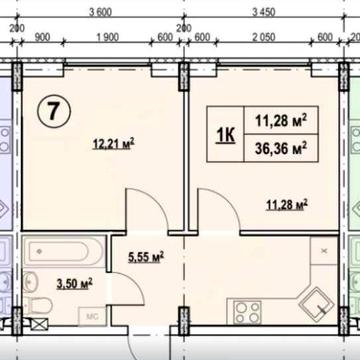 2-кімнатна квартира в Києві з власним двориком ЖК Сонячний