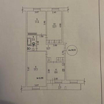 Срочно Продам 3-ех комнатную квартиру