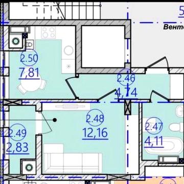 Продаж однокімнатної квартири ЖК Зоряний
