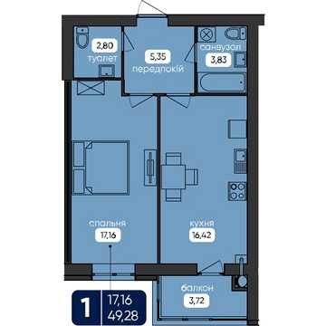 Продаж 1к Квартира Велика Бердичівська вулиця ЖК Shevchenko Hall