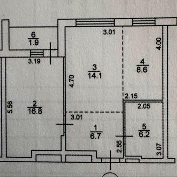 Продаж 2-к квартири.  Безготівковий розрахунок - так, вул. Квітки Цісик,32, Оболонський р-н