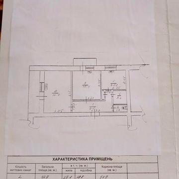 Продам двокімнатну