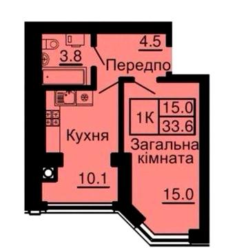 Терміново! 1 кім.квартира ЖК Софія Нова 51500$ ЖК Софія Нова