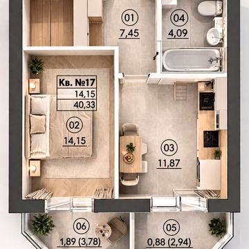 Продам 1 кім в ЖК Фемілі 2 ЖК Фемілі 2
