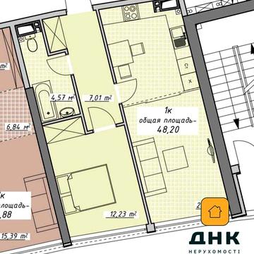 Срочно‼️Продажа‼️Аркадия‼️Атмосфера‼️1-комнатная 48м2‼️Без ремонта‼️Возможна перепланировка в евродвушку‼️Лучшая цена‼️ ЖК Атмосфера
