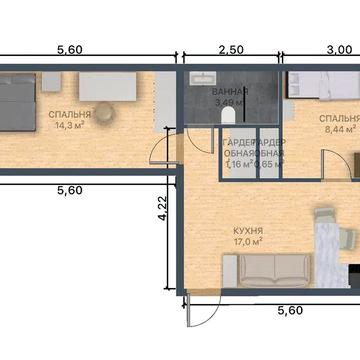 3 кімнатна квартира в центрі , театральна 30 , без комісій