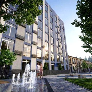1-кімнатна квартира 37,51 м² з власним двориком Без %. Забудовник Відділ продажу ЖК Емірати. 20 хв до метро. Розтермінування 12 міс.