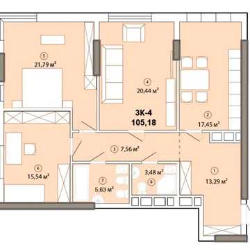 3 кімнатна 106 м.кв. ЖК Edelweiss House вул Звіринецька  70А ЖК Едельвейс Хауз