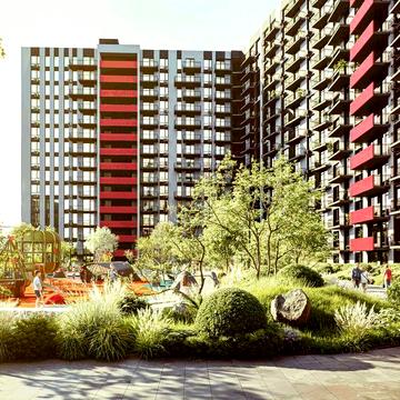 Продається від забудовника 1-но кімнатна квартира в комфортному ЖК "Familly Plaza 2", площа -59м2, кухня - вітальня 28,1м2, балкон-лоджія 9,2м2 ЖК Familly Plaza 2