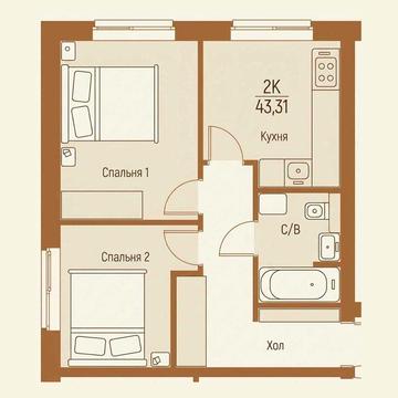 Продаж нових квартир від забудовника, жк Emirates 43.31 м², Розтермінування до 12 місяців ЖК Emirates