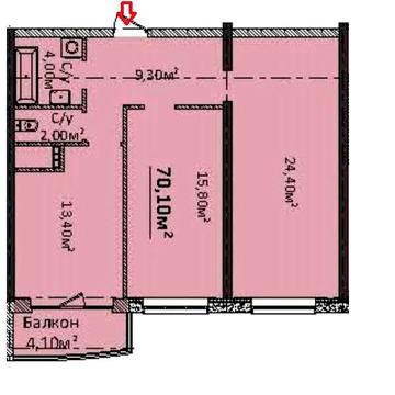 Продам квартиру 2-кімнатну 71 кв.м простору та затишку!