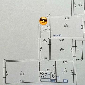 Трикімнатна в Центрі. МЕБЛІ і ТЕХНІКА. Без комісії!