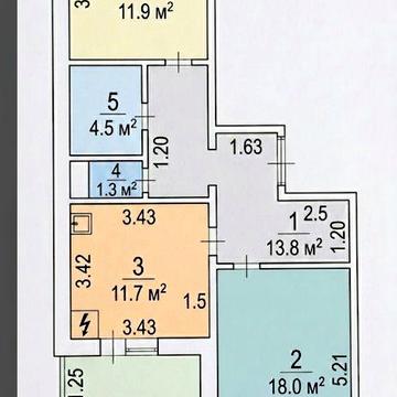 Продам простору 2-к квартиру з гардеробною, 67 м², 5/16 пов., вул. Радунська, 3