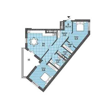 Продаж 2к Квартира Бережанська вулиця ЖК Hill Side