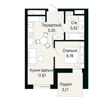 Продаж 1к Квартира Героїв Крут вулиця ЖК Viking Gardens