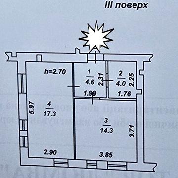 Продаж 1к Квартира Промислова вулиця ЖК Эмоция