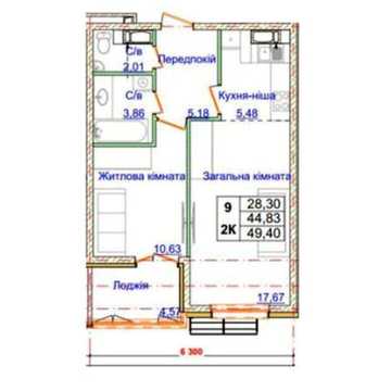 Продаж 1к Квартира Приміська вулиця ЖК Одесский бульвар