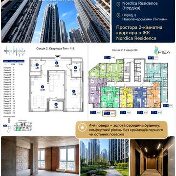 Продам 2 кімЖК Nordica Residence Печерськ Центр Перепоступка Генератор БЕЗ комісії ЖК Nordica Resedence