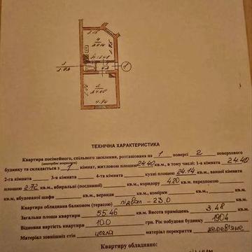 Продаж 1- кімнатної квартири у м. Стрий по вул. С. Бандери