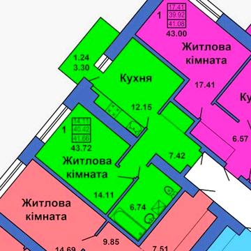 ‼️Половки‼️ 1 кк в новобудові на Весняній, 43 м², можна під єОселя ЖК "вул.Весняна 9"