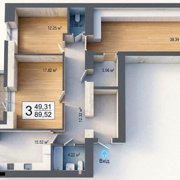 Продаж: 3-кімнатна квартира 90 м² у сучасній НОВОБУДОВІ!