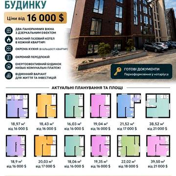 Квартири у зданому будинку  .Підходить для всіх програм.