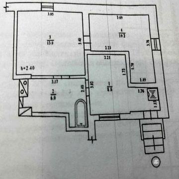 Продаж 2 кім квартири в приват секторі 38 м2 Житловий стан Центр №20306