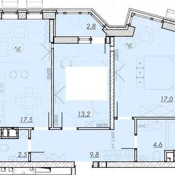 2-комнатная квартира в новом ЖК | Рассрочка | Центр | Без комиссии | Госпрограммы