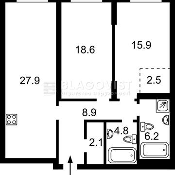 3к кімнатна квартира 90 м² у ЖК «Новий Автограф» Будинок 2