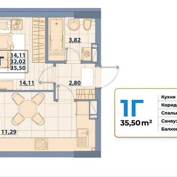 1 кімнатна квартира, газ , розтермінування. ЖК Центр Сіті