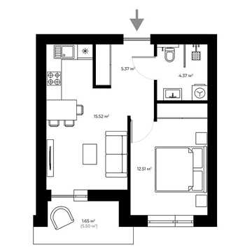 Продаж 1к Квартира Мальовнича вулиця ЖК Dream Hills