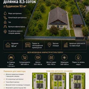 Продаж будинку з цент комунік,  8,5 соток | Київ м Святошин
