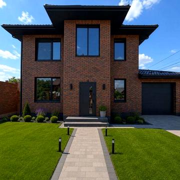 Продаж сучасного цегляного будинку в Гатому  190 м² 6,6  соток Без комісії