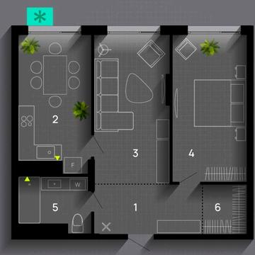 Продаж 2 кім квартири, Манхетен, Благо, озеро, центр, єоселя ЖК Manhattan UP