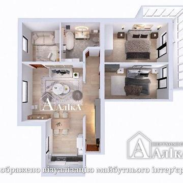 Продам велику 3-кімнатну квартиру в центральні частині міста