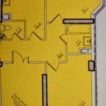 3х комн. квартира ЖК Романовский ,лучшая планировка 83 кв.м .10 мин.центр ЖК Романовский