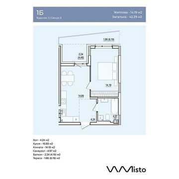 Продаж 1к Квартира Данила Нечая вулиця ЖК WMisto