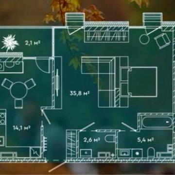 Квартира у Sense city | 60m2 | Переуступка ЖК Sense City