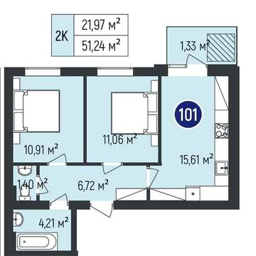 Продам 2к квартиру 51 м2 кухня студія з балконом Бургундія 3 Ірпінь 61488$ ЖК Бургундія 3