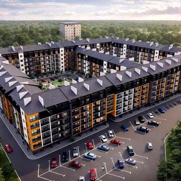 Продаж 1 кім. квартира 38 м2 ЖК Дружній Двір, с. Солонка ЖК Дружній Двір