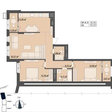Продам 3 кімнатну квартиру в ЖК Рівер Сіті ЖК Рівер Сіті