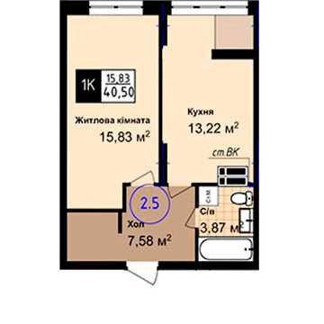 Продаж 1к Квартира Академіка Сахарова вулиця ЖК Sea Town