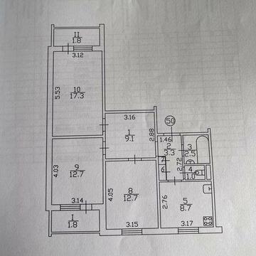 Продам 3-кімнатну квартиру, Масани, 71.5 м², 4 поверх