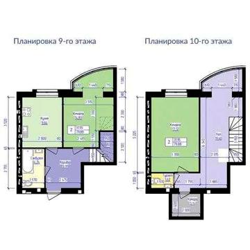 Продам 3 км кв (80,2 м2) ЖК Лазурный, Центр ЖК Лазурный